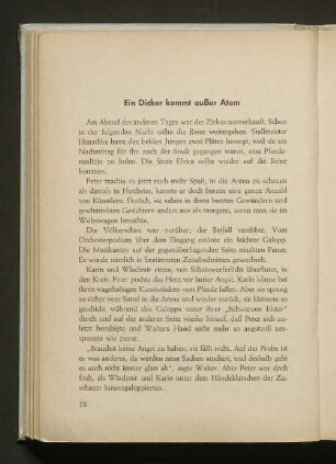 Ein Dicker kommt außer Atem