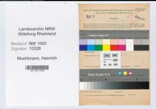 Entnazifizierung Heinrich Muehlmann, geb. 24.12.1890 (Verw.Direktor)