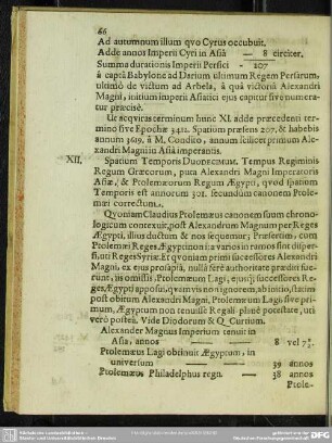 Spatium Temporis Duodecimum. Tempus Regiminis Regum Graecorum ...