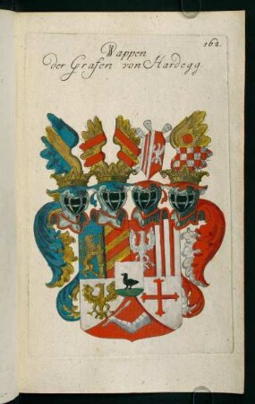 162r-162v, 162. Wappen der Grafen von Hardegg