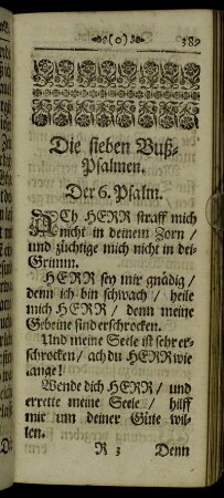 Die sieben Buß-Psalmen.