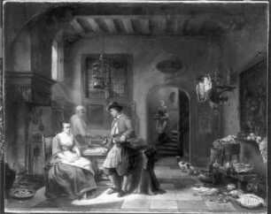 Holländisches Kücheninterieur