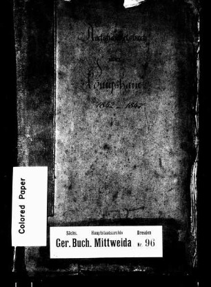 Gerichtshandelsbuch von Königshain (bei Mittweida), Bd. 8