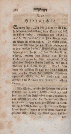§ 21. Hierarchie.