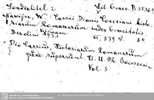 Literatura Graeca B 3536.r: Literatura Graeca B 3536.r