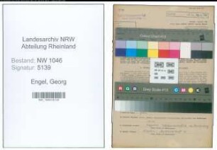 Entnazifizierung Georg Engel , geb. 09.10.1899 ()