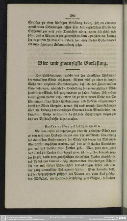 Vier und zwanzigste Vorlesung