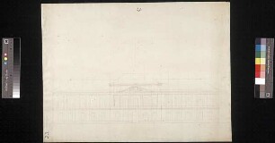 Aufriss der Außenseite des Rückflügels dieses Schlosses (Cap. 6, Nr. 17, Bl. 23a)