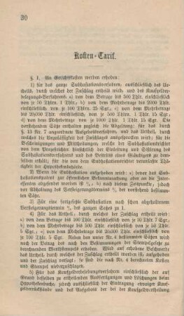Kosten-Tarif.