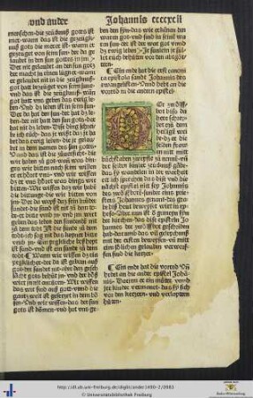 Die ander epistel Johannis