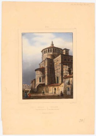 Santa Maria delle Grazie, Mailand: Ansicht der Ostteile der Kirche mit Vierungsturm