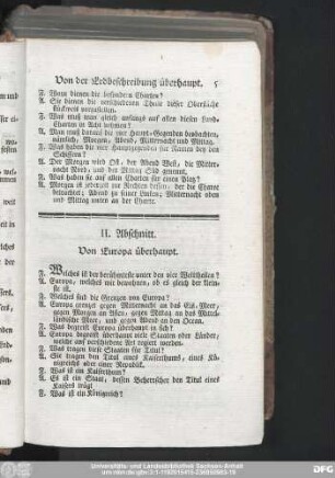 II. Abschnitt. Von Europa überhaupt.