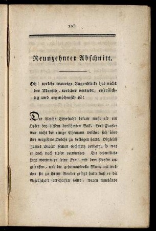 Neunzehnter Abschnitt.