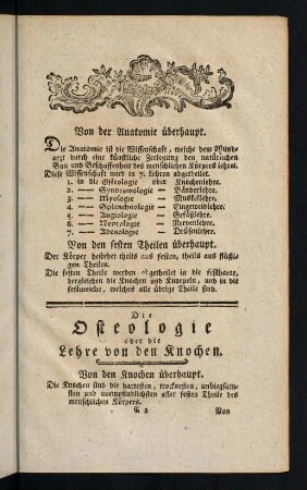 3-46, Die Osteologie.
