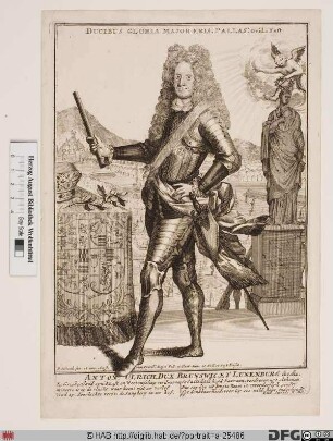 Bildnis Anton Ulrich, Herzog zu Braunschweig-Lüneburg-Wolfenbüttel (reg. 1704-14)