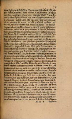 Posteriorum Analyticorvm Aristotelis Philosophi clarissimi Peripateticorum principis Libri Dvo