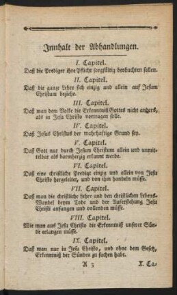 Innhalt der Abhandlungen