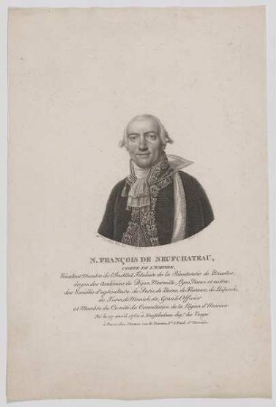 Bildnis des N. Francois de Neufchateau