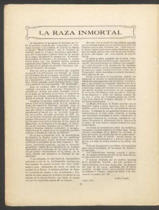 La raza inmortal