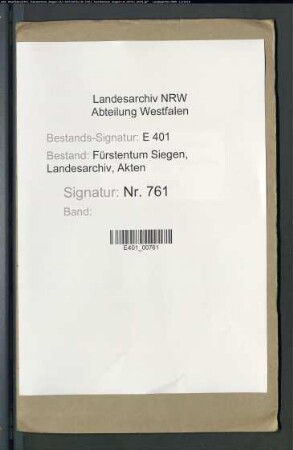 Dienst- und Hühnerregister im Gericht zu Siegen vorm Hain sowie im Gericht Netphen