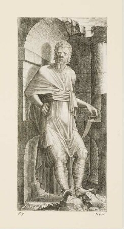 Heiliger Bartholomäus, Blatt 5 der Folge "Christus, zwölf Apostel und heiliger Paulus"