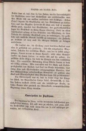 Emancipation des Papstthums.