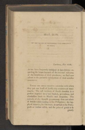 Sect. XLVII. Of the means of extending the commerce of India.