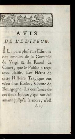 Avis De L'Editeur.