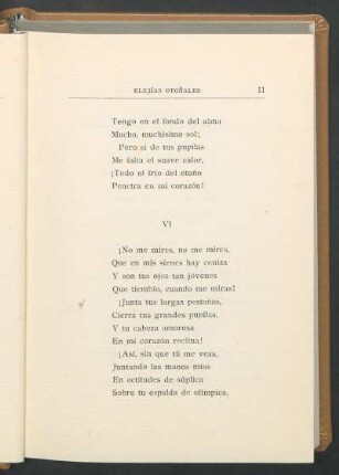 VI No me mires, no me mires