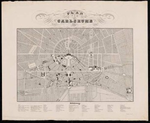 Plan von Carlsruhe