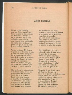 Amor criollo