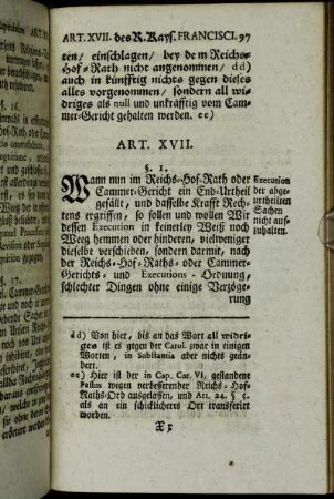 Art. XVII. - Art. XXIII.