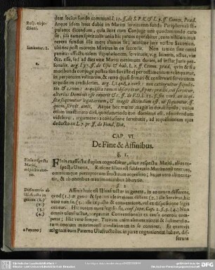 Cap. VI. De Fine & Affinibus