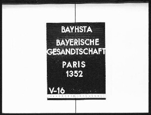 Die Glückwünsche der bayerischen Regierung zu dem mißglückten Attentat auf den französischen Ministerpräsidenten Briand
