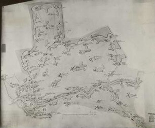 Skrivan (Böhmen): Plan zu einem Park im englischen Stil
