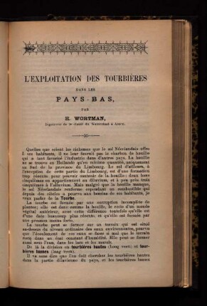 L´exploitation des tourbières dans les Pays-Bas