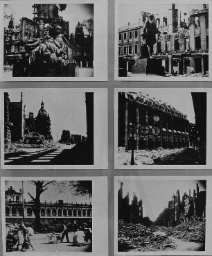 Szenen aus dem amerikanischen Dokumentarfilm "Dresden 1946"