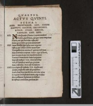 Actus quintus
