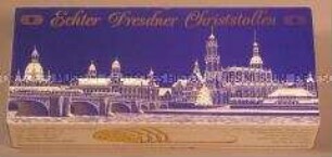 Christstollen, Verpackung leer