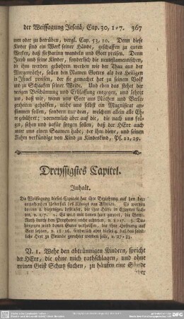 Dreyssigstes Capitel