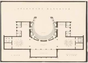 Oper, Hannover: Grundriss 3. Rang 1:100