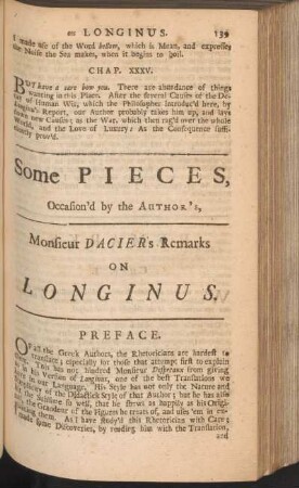 Monsieur Dacier's Remarks on Longinus