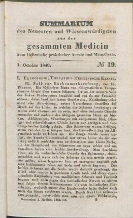 1. October 1840. No. 19.