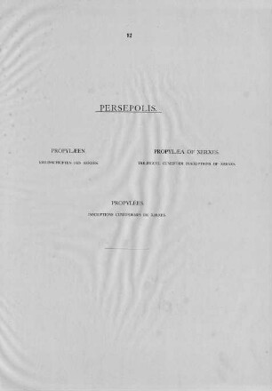92. Keilinschriften des Xerxes