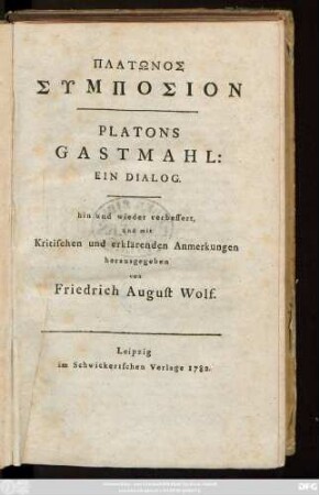 Platōnos Symposion
