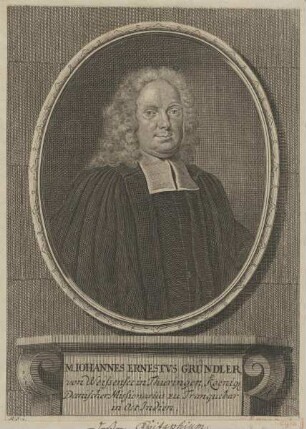 Bildnis des Iohannes Ernestvs Gründler