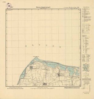 1432 (alte Nr.: 255) Wester-Markelsdorf (Insel Fehmarn), Meßtischblatt (4cm - Karte)