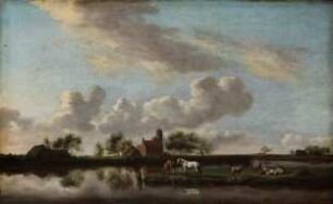Flache Flußlandschaft
