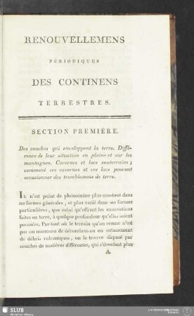 Section Première