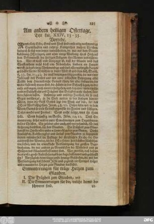 Am andern heiligen Ostertage. Text Luc. XXIV, 13 - 35.